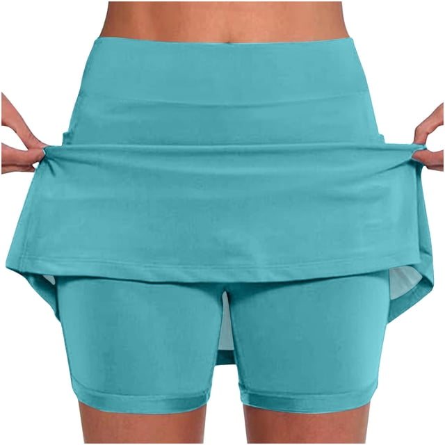 FNFYFH Clearance Womens Training Loose Fit Solid Color Summer Workout Shorts Quick Dry Athletic Shorts,Light Blue