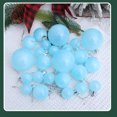 thumbnail image 6 of CaiTeLin Christmas Ornaments Balls, 24 Pack Macaron Colored Christmas Tree Decor, Festive Hanging Orbs for Holiday Parties, Mixed Color Assortment, Blue, 6 of 7