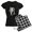 With Checker Pant, variant on - Shark Attack - Women's Dark Pajamas