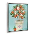thumbnail image 4 of Stupell Industries Orange Blossom Clay Pot Food & Beverage Painting Gray Floater Framed Art Print Wall Art, 25 x 31, 4 of 10