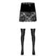 thumbnail image 3 of Disfraz de cosplay para mujer, ropa de discoteca, aspecto mojado, charol, cintura alta, seis clips, liguero con 1 par de medias altas hasta el muslo, 3 of 5