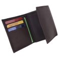 thumbnail image 6 of Mens Flap Up ID Trifold Genuine Leather Wallet 1755, 6 of 9