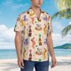 thumbnail image 3 of Balery Dogs In Different Poses Camisas hawaianas de manga corta para hombre, camisas playeras de corte holgado, camisas de vacaciones con botones,3X-Large, 3 of 7
