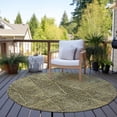 thumbnail image 6 of Addison Rugs Chantille Indoor/Outdoor Transitional Diamond Gold Washable Round Rug, 8' x 8', 6 of 6