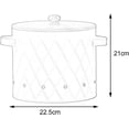 thumbnail image 3 of Storage Canister for Potatoes And Onions with Airtight Lid, Kitchen Vegetable Holder, White Large, 3 of 7