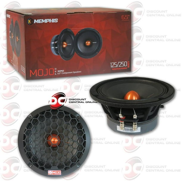 MEMPHIS MJP62 6.5" 125W RMS 2OHM AUDIO COMPONENT SPEAKER (MOJO PRO