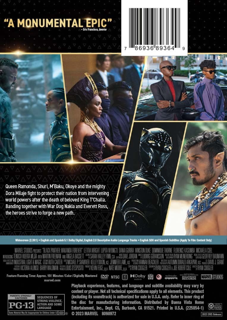 Walmart Exclusive: Black Panther Movie - Wakanda Forever (DVD