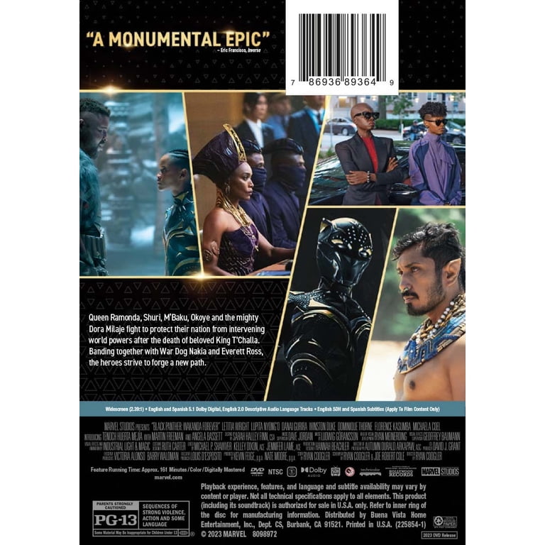 Walmart Exclusive: Black Panther Movie - Wakanda Forever (DVD