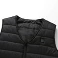 thumbnail image 4 of Usmixi 2023 Heated Vest for Women Winter Unisex Heated Jacket Winter Outdoor 16 Electric Heating Area Sleeveless Vest Open Front Solid Plus Size Heated Coat Outwear with Pocket Weekly Deals, 4 of 7