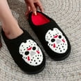 thumbnail image 4 of CHICVOMEY Funny Halloween Slippers for Women Men Fuzzy Memory Foam Cute Slippers Fluffy Warm Comfort Indoor&Outdoor House Couple Slippers, 4 of 8