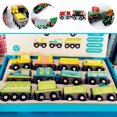 thumbnail image 4 of Juguete de tren magnético de madera que no se agrieta la deformación para niños pequeños niños niñas, 4 of 5