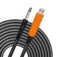 thumbnail image 1 of Cable USB YESPURE Dorado para Guitarra Compatible con PC, Mac, Xbox, PS4, PS3, PS2, 1 of 7