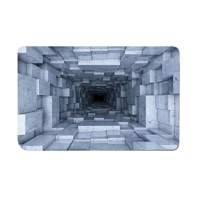 Winter Carpet 3D Hole Rug Rugs That Look Like A Hole Trap Optical Bottomless Non Doormat for Door Entrance Bathroom Stairs Playroom Living Room Or Area Decoration