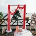 thumbnail image 3 of NIAIZEK Red Romantic Sheer Arch Drape Wedding Backdrop Decoration for Ceremony and Party, 1 Pack, 3 of 6