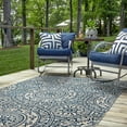thumbnail image 2 of Linon Outdoor Washable Area Rug Collection, Smoke and Blue, 5' x 7', 2 of 8