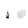 thumbnail image 1 of Escultura abstracta de fuego,Estatua de arte abstracto,adorno para decoración del hogar,Escultura de fuego moderna,coleccionable,regalo,caso de tejido,Caja de almacenamiento de papel, 1 of 8