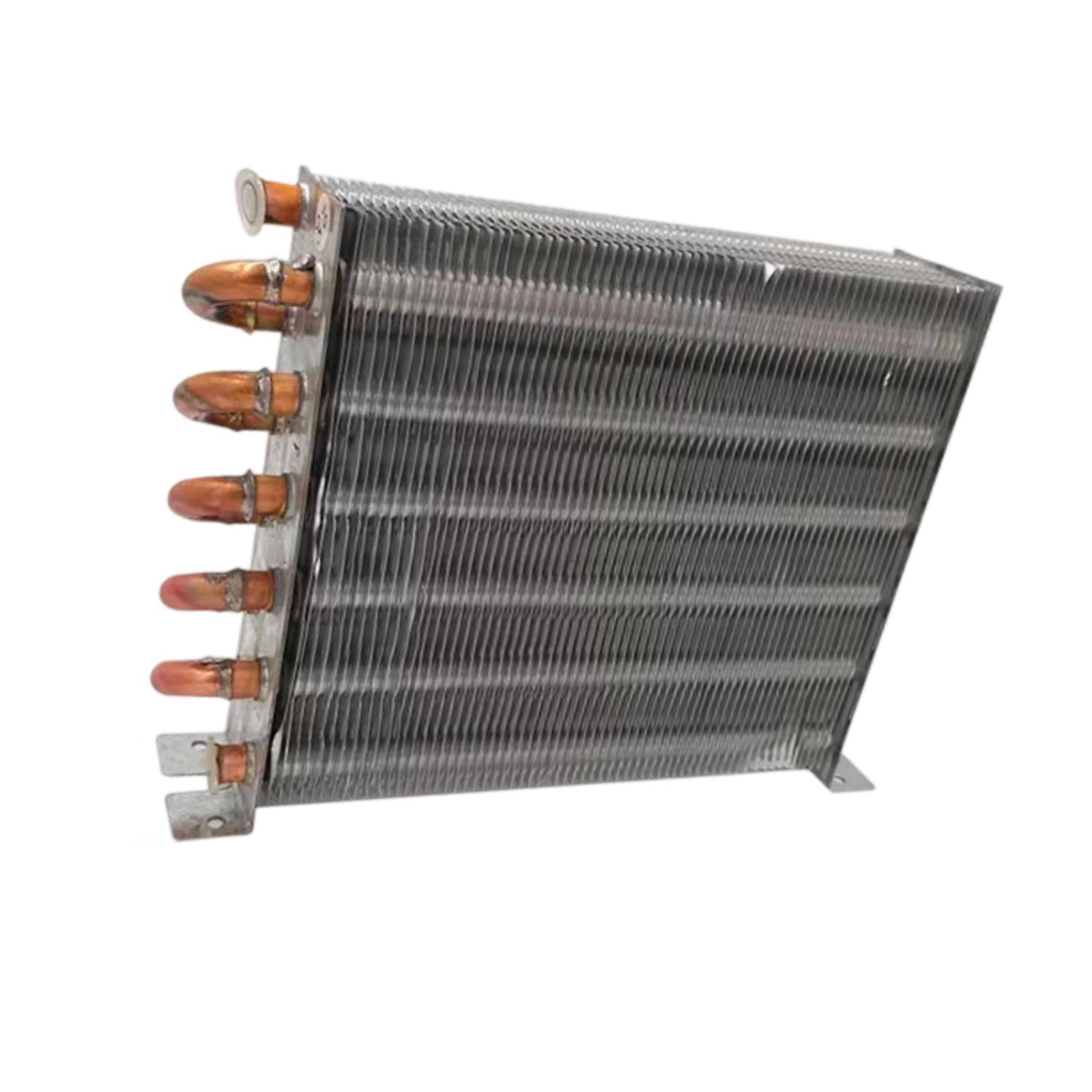 JISADER Refrigerator Condenser Compact Industrial Compressors Aluminum Fin Condenser 175x160mm