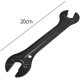 thumbnail image 2 of Llave de cubo de llave de cono de bicicleta, llave de cubo de bicicleta, llave de ajuste de cono de eje de rueda de bicicleta, herramienta de reparación de llave de pedal (2 piezas, negro), 2 of 5