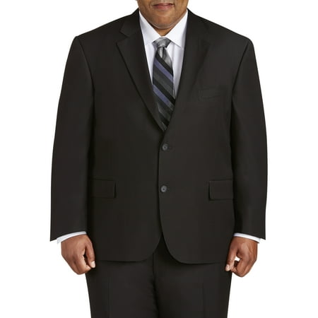 Canyon Ridge Big Men's Executive Fit Solid Black Suit Jacket, up to size 66