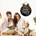 thumbnail image 2 of Eveokoki 11" Happy Family Sign Farmhouse Door Signs for Wreaths Porch,Outdoor Signs For Porch, Wreaths For Front Porch Door Home Office Wall Decorationsin, 2 of 5