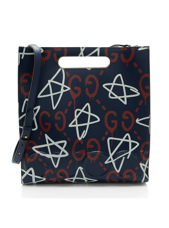 Pre-Owned Gucci Leather Ghost Medium Tote