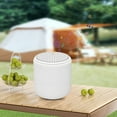 thumbnail image 2 of White Mini Bluetooth Speaker High-Definition Sound Portable Subwoofer With Stable Connection, Lightweight Design And Plastic Housing For Camping And Desk Use 1.77X1.77X1.97In, 2 of 5