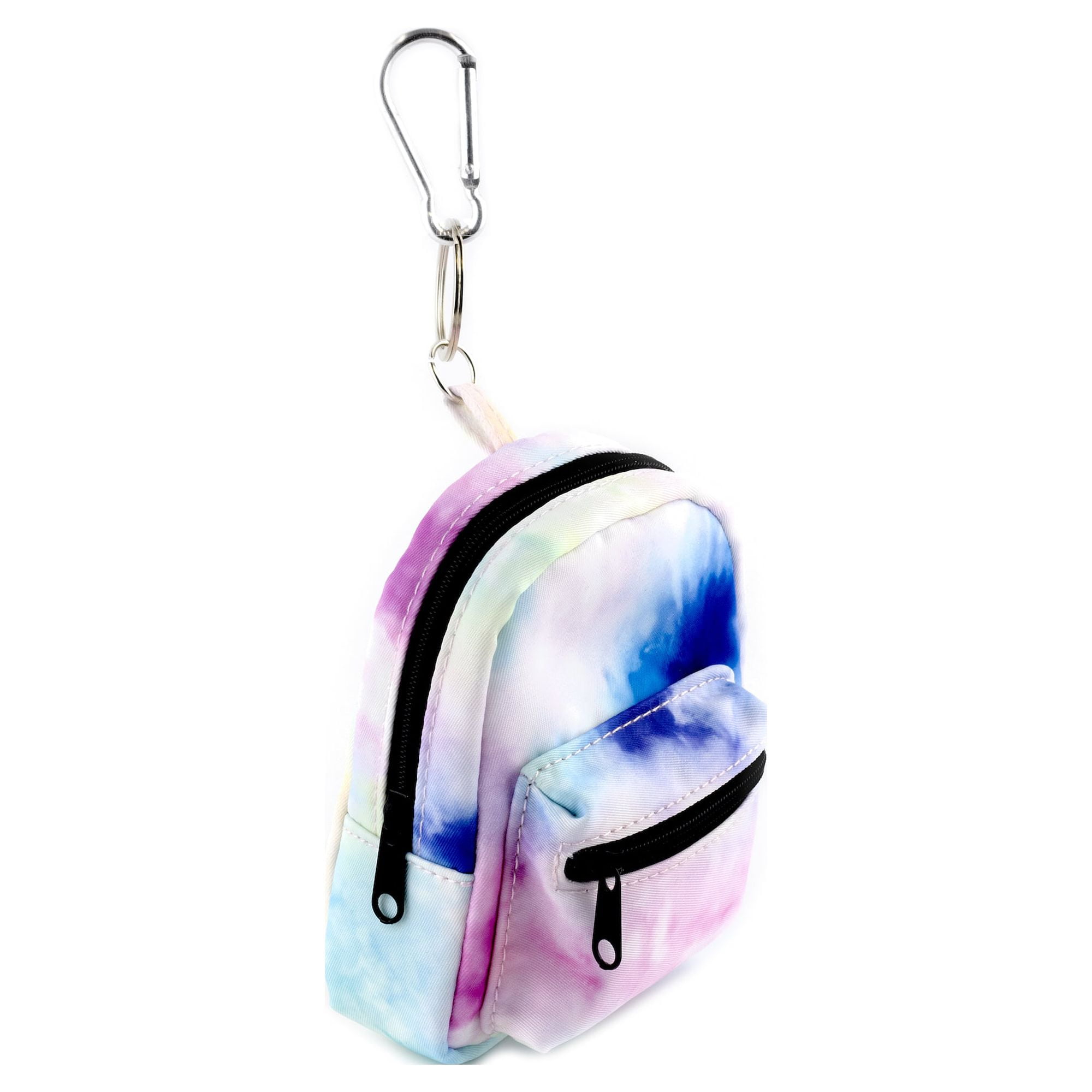 Claire's Girls' Metallic Cat Ears Mini Backpack Keychain, Multicolor, 91225  
