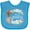 Turquoise, variant on Inktastic Easter He Has Risen with Cross and Flowers Boys or Girls Baby Bib