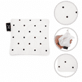 thumbnail image 3 of Unique Bargains 1 Pc Heart-shaped Quilting Drink Coaster White Black Cotton Fabric, 3 of 6