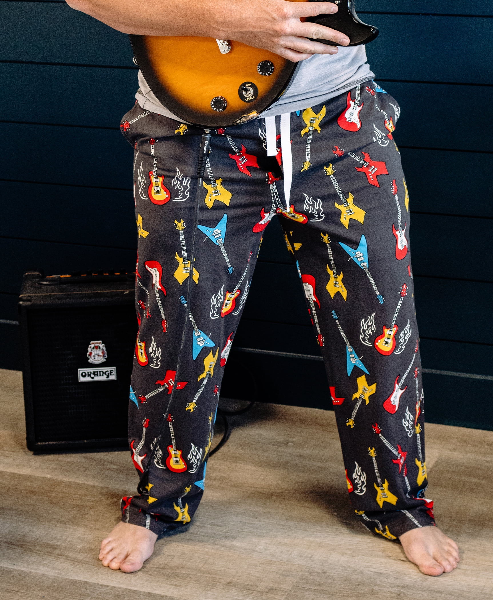 Men Pajama Pants Slim Stretch Lounge Wear Bottoms Sleepwear