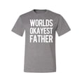 thumbnail image 2 of Wild Bobby,Worlds Okayest Father Gift for Father Dad Husband, Father's Day, Men Graphic Tees, Heather Grey, Small, 2 of 3