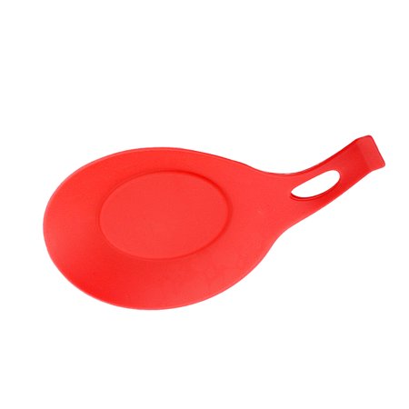 

Soup Spoon Mat Heat Insulation Scoop Pad Waterproof Non-slip Kitchen Tableware Cushion Red