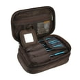 thumbnail image 3 of Unique Bargains Cosmetic Bag Travel Makeup Bag Cosmetic Brush Organizer Storage Bag for Women Brown 7.87"x4.72"x3.15", 3 of 7