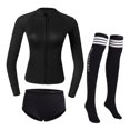 thumbnail image 2 of Traje de buceo de neopreno shamjiam Traje de neopreno de mujer Talla M Negro, 2 of 7
