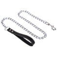 thumbnail image 1 of Dog Chain Leash Metal Chew Proof Pet Leash Dog Training Leash with Padded Handle, 1 of 10