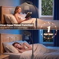 thumbnail image 4 of DAYBETTER Floor Lamp for Living Room, Dimmable Reading Lamp with Touch Control & Remote, 4 Color Temperatures, Gooseneck Tall Stand Lamp for Office Craft, Black, 4 of 7