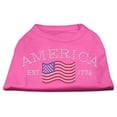 thumbnail image 1 of Classic American Rhinestone Shirts Bright Pink Xl (16), 1 of 3