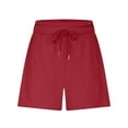 thumbnail image 3 of Plebaso Womens Sweat Shorts High Waist Drawstring Lounge Shorts with Pockets Summer Casual Workout Shorts, 3 of 7