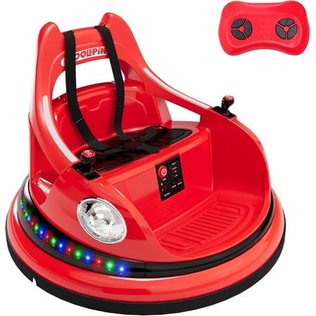 Trilenars 12v Electric Bumper Car in Red with Remote Control Red