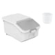 thumbnail image 4 of Contenedor de almacenamiento de alimentos Gloria Organizador de despensa dispensador de cereales blanco 10 kg, 4 of 9