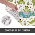 thumbnail image 6 of Honeii Cartoon Frogs Pattern Door Mat, Welcome Door Mats Outdoor Indoor, Stain and Fade Resistant, Non-Slip Entry Matfor Bedroom, Bathroom, Kitchen, 6 of 7