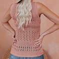 thumbnail image 4 of Summer Plus Size Women's Tank Tops V Neck No Sleeve Loose Solid Color with Loose Straps and Knitted Sweater Casual Top Casual T-Shirts, 4 of 5