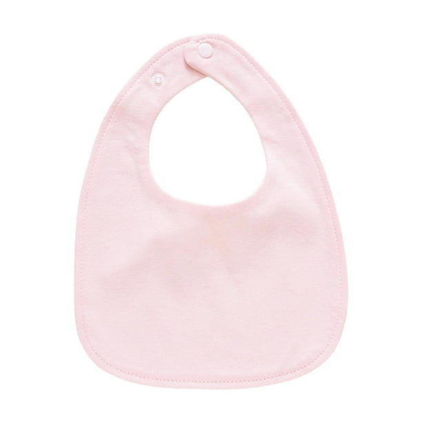 Babero en forma de U para bebé, transpirable, suave, elegante, delicado con la piel, tipo bandana. Rosa