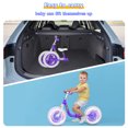 thumbnail image 6 of Colorful Lighting Balance Bike 2 Year Old, 12'' Folding Toddler Sport Bike, No Pedal Foldable Bikes w/Kickstand, Adjustable Handlebar & Seat, 2 3 4 5 Years Boy Girls Birthday Gifts Toys, 6 of 6