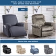 thumbnail image 6 of KINCAM Recliner Armchair Slipcover Stretch Recliner Chair Cover with Pockets, 3-Pieces Furniture Recliner Sofa Covers Protector, Dark Gray, 6 of 10