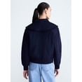 thumbnail image 4 of Free Assembly Women's and Women's Plus Ruffle Collar Bomber Jacket, Sizes XS-4X, 4 of 8