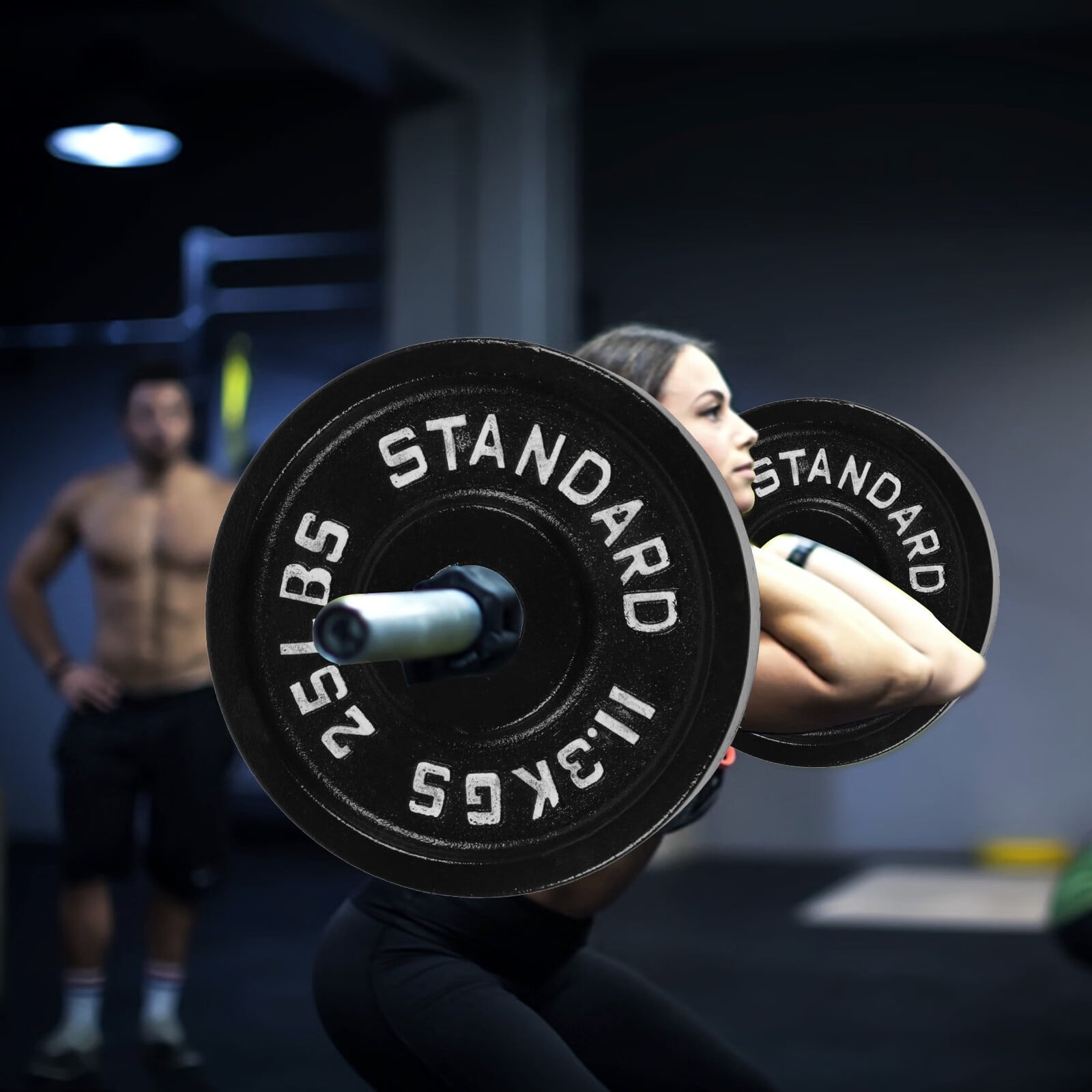 Weight Plates 2Inch 25 LB Single,Olympic Weightlifting Plates,Solid