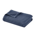 thumbnail image 5 of Cannon Heritage 100% Cotton Waffle Weave Blue Twin Blanket, Solid Casual themed, Adult Bedding, OEKO-TEX Certified, 5 of 5