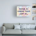 thumbnail image 2 of Canvas Wall Art - Dean Russo 'Home Is Where Your Cat Is' Wall Art for Living Room, Bedroom, or Office Décor by Trademark Fine Art - 32 x 24 Inches, 2 of 4