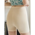 thumbnail image 5 of PULLIMORE 3 Pcs Double Layers Front Crotch Safety Short Seamless Ice Silk Skirt Shorts (XL, 3 Colors), 5 of 8